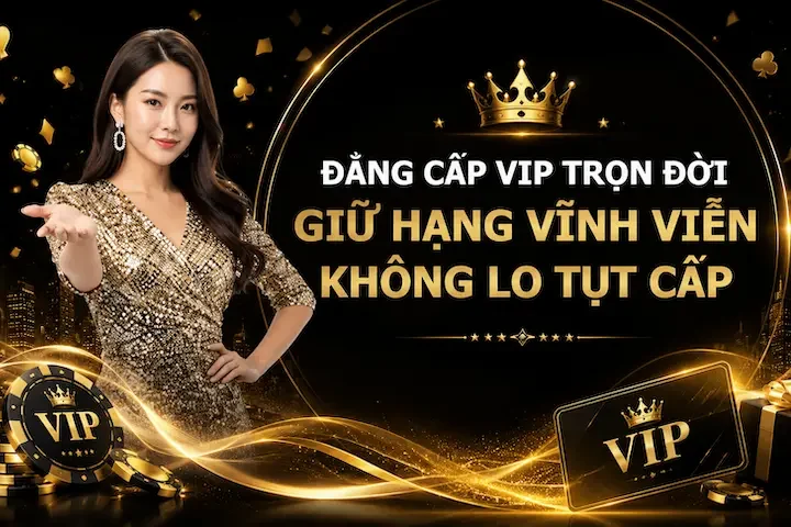 12BET VIP trọn đời - giữ hạng vĩnh viễn không lo tụt cấp